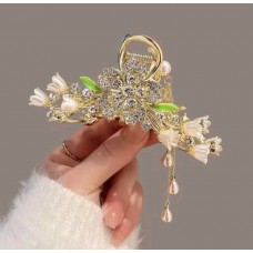 Jepit rambut wanita korea motif bungga
